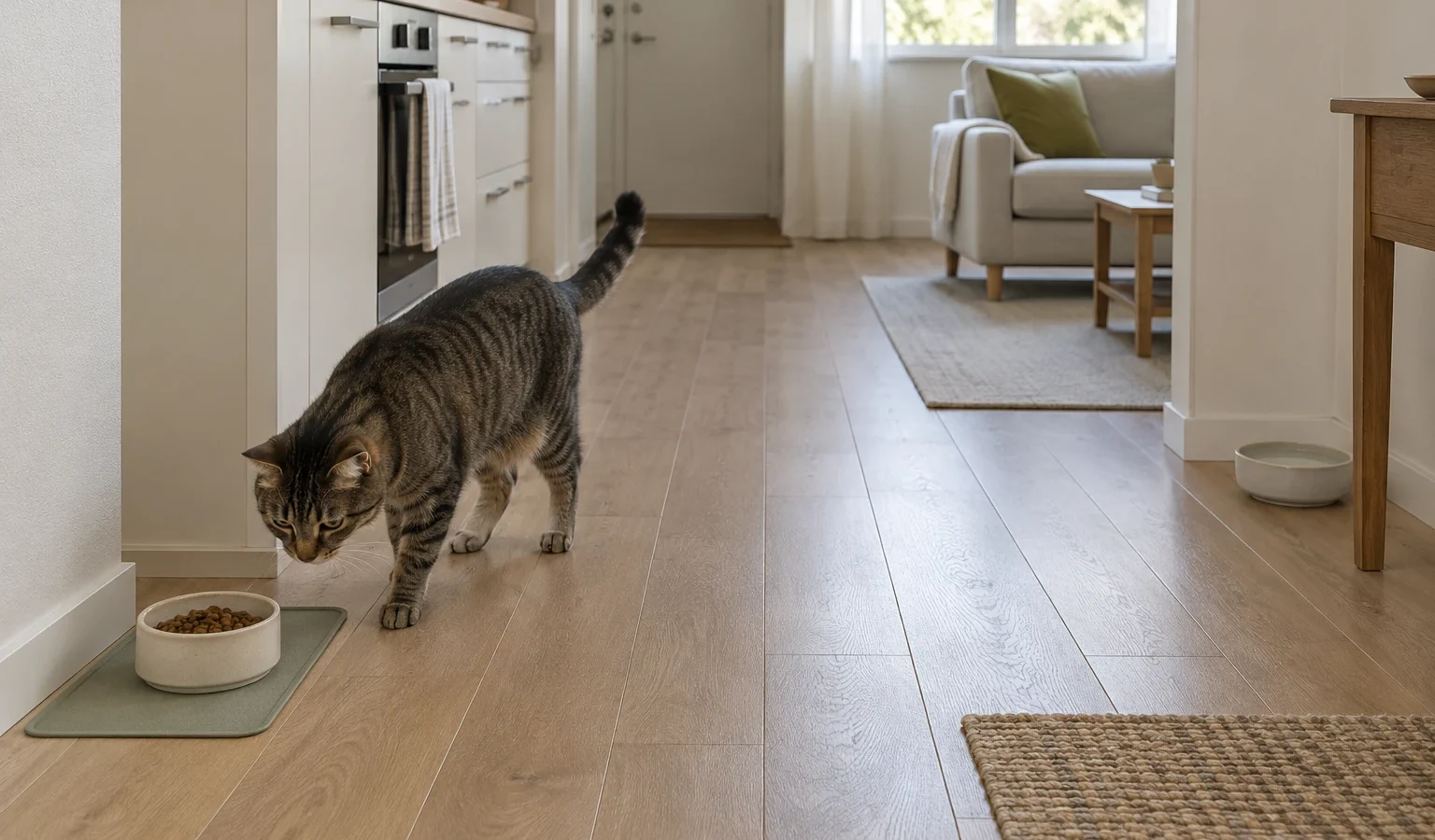 Cat Feeding Station in a Small Apartment: A Daily-Use Layout Plan