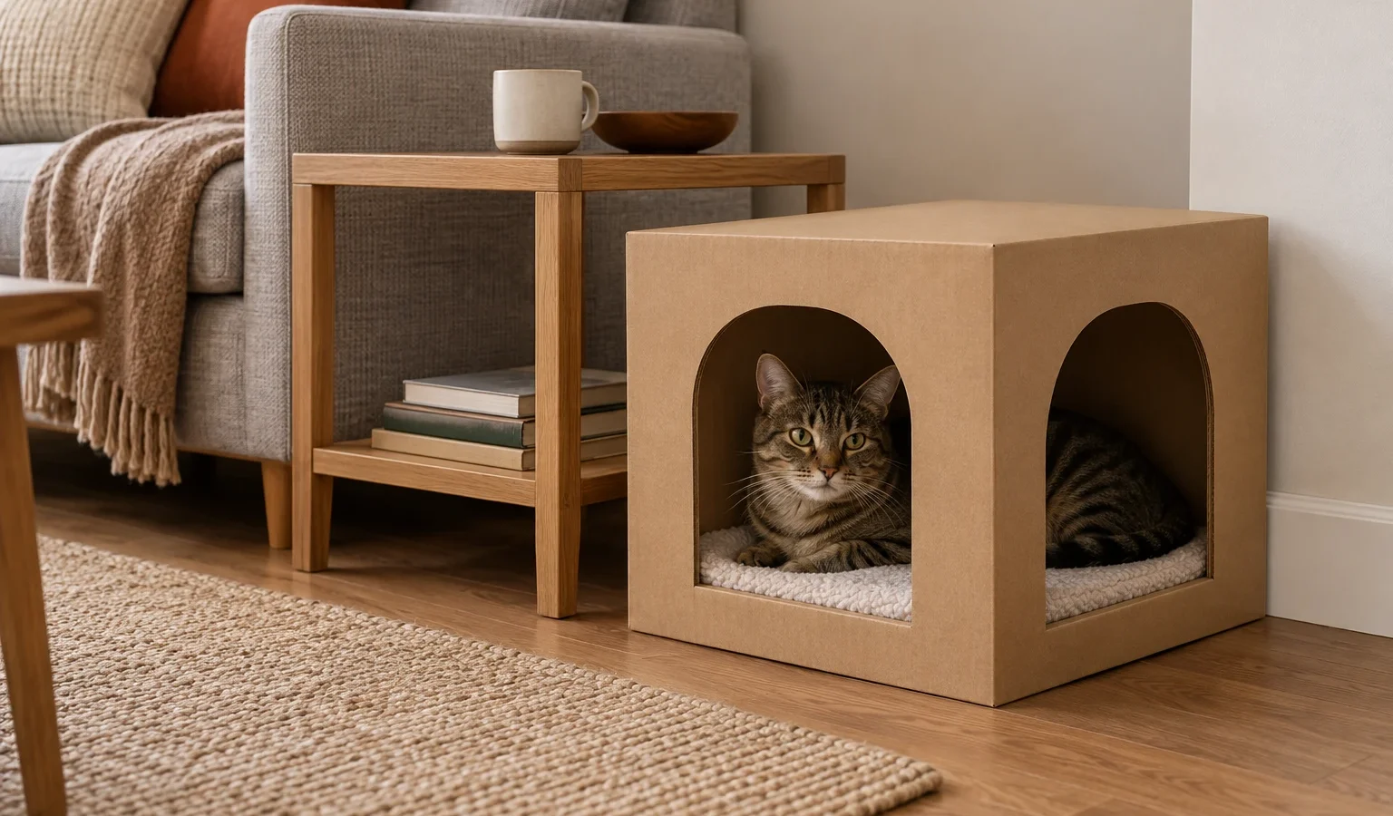 Where to Put a Cat Hideaway in a Small Apartment